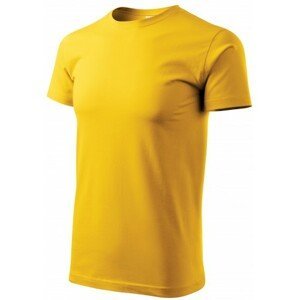 Pánské triko jednoduché, žlutá, XS