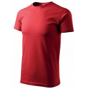 Pánské triko jednoduché, červená, XS