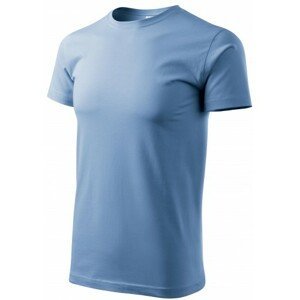 Pánské triko jednoduché, nebeská modrá, XL