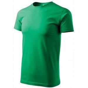 Pánské triko jednoduché, trávově zelená, XL