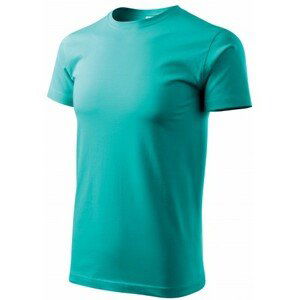 Pánské triko jednoduché, smaragdovozelená, XL