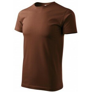 Pánské triko jednoduché, čokoládová, XL