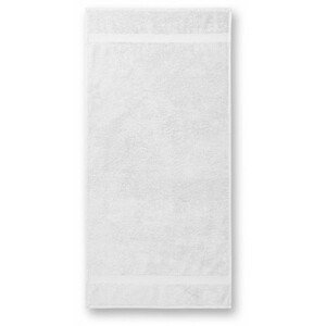Bavlněný ručník hrubší, bílá, 50x100cm