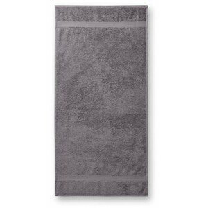 Bavlněný ručník hrubší, starostříbrná, 50x100cm