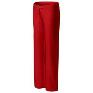 Pohodlné dámské tepláky, červená, XL