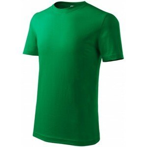 Dětské tričko klasické na leto, trávově zelená, 158cm / 12let