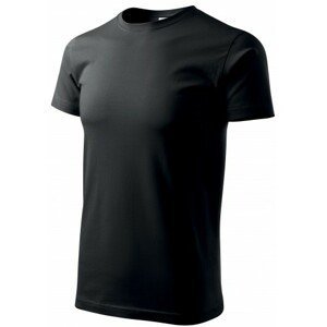 Pánské triko jednoduché, černá, 5XL