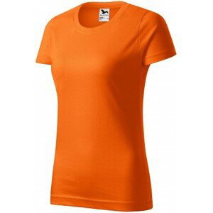 Dámské triko jednoduché, oranžová, XS