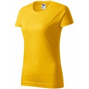 Dámské triko jednoduché, žlutá, M