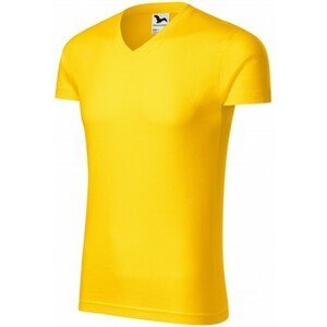 Pánské přiléhavé tričko, žlutá, S