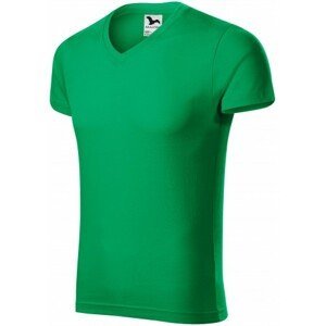 Pánské přiléhavé tričko, trávově zelená, S