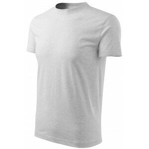 Dětské tričko jednoduché, světlešedý melír, 110cm / 4roky