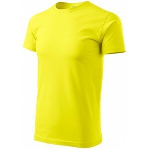 Pánské triko jednoduché, citrónová, XS