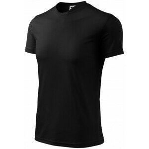Sportovní tričko pro děti, černá, 134cm / 8let