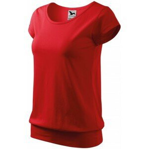 Dámské trendové tričko, červená, L