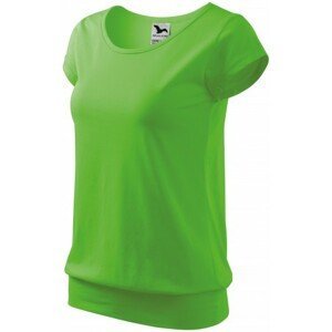 Dámské trendové tričko, jablkově zelená, XL