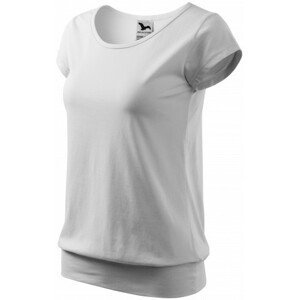 Dámské trendové tričko, bílá, XL