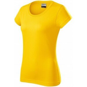 Odolné dámské tričko tlustší, žlutá, 3XL