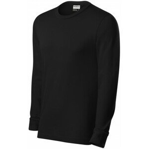 Odolné pánské tričko s dlouhým rukávem, černá, XL