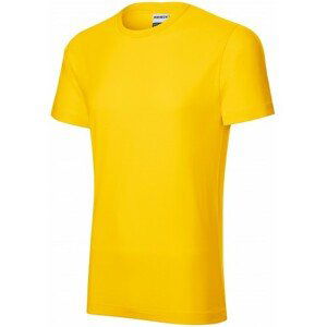 Odolné pánské tričko tlustší, žlutá, 3XL