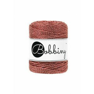 Bobbiny Macramé 3PLY Regular Metallic Copper, 3 mm, 50 m