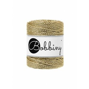 Bobbiny Macramé 3PLY Regular Metallic Gold, 3 mm, 50 m