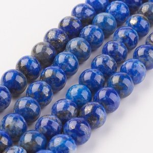 Přírodní lapis lazuli - korálky, modré, 8 mm