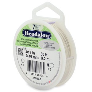 Beadalon nylonové lanko, čiré, 7 vláken, průměr 0,46 mm/9 m