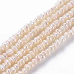 Přírodní říční perly, rýže, 3~5x2.5~3x2.5~3 mm