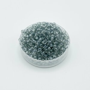 TOHO Round, 8/0, 112, Transparent-Lustered Black Diamond, rokajlové korálky