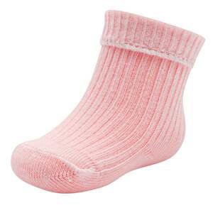 Kojenecké bavlněné ponožky New Baby růžové, vel. 56 (0-3m)