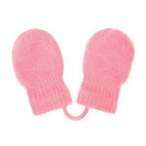 Dětské zimní rukavičky New Baby světle růžové, vel. 56 (0-3m)