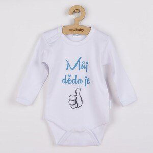 Body s potiskem New Baby Můj děda je jednička, vel. 56 (0-3m)