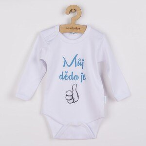 Body s potiskem New Baby Můj děda je jednička, vel. 50