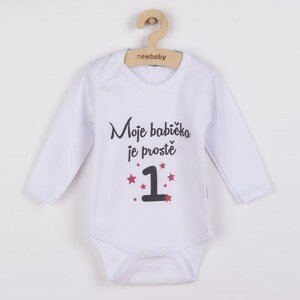 Body s potiskem New Baby Moje babička je prostě jednička, vel. 80 (9-12m)