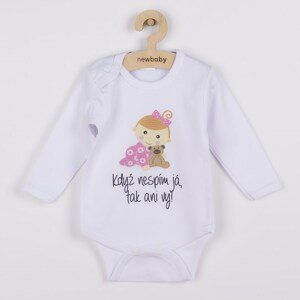 Body s potiskem New Baby Když nespím já, tak ani vy, vel. 74 (6-9m)