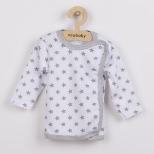 Kojenecká košilka New Baby Classic II šedá s hvězdičkami, vel. 56 (0-3m)
