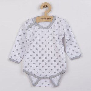 Kojenecké body New Baby Classic II šedé s hvězdičkami, vel. 80 (9-12m)