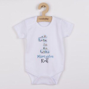 Body s potiskem New Baby Mám jeden Rok, vel. 80 (9-12m)