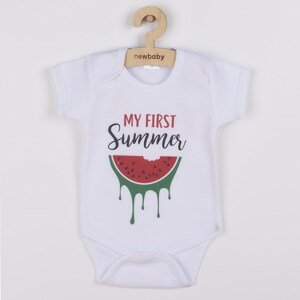 Body s potiskem New Baby My first Summer, vel. 68 (4-6m)