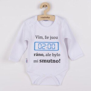 Body s potiskem New Baby 02:00 ráno, vel. 50