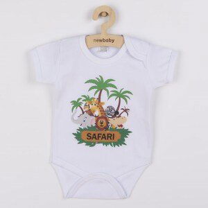 Body s potiskem New Baby SAFARI, vel. 74 (6-9m)