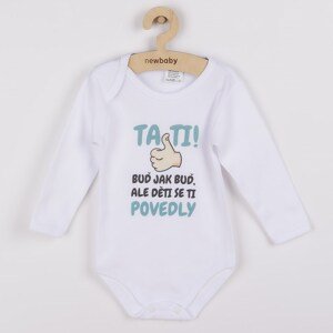 Body s potiskem New Baby Tati, ... děti se ti povedly, vel. 80 (9-12m)