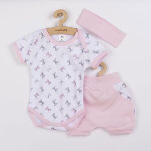 3-dílná letní bavlněná souprava New Baby Perfect Summer růžová, vel. 92 (18-24m)