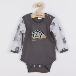 Kojenecké body s dlouhým rukávem New Baby Ježek, vel. 86 (12-18m)