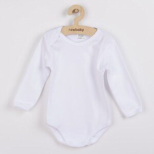 Luxusní body dlouhý rukáv New Baby - bílé, vel. 86 (12-18m)