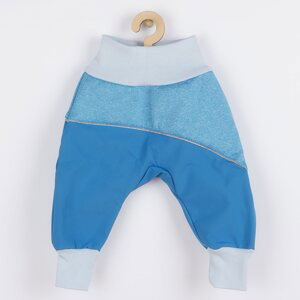 Softshellové kojenecké kalhoty New Baby modré, vel. 80 (9-12m)