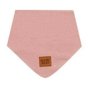 Kojenecký bavlněný šátek na krk New Baby Favorite růžový M, vel. M