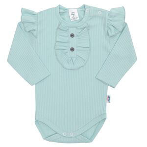 Kojenecké body New Baby Stripes ledově modré, vel. 68 (4-6m)