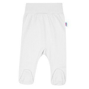 Kojenecké polodupačky New Baby Stripes bílé, vel. 80 (9-12m)